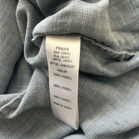 Frame Denim Blue Blouse - Picture 6 of 7